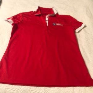 Nike red golf shirt
